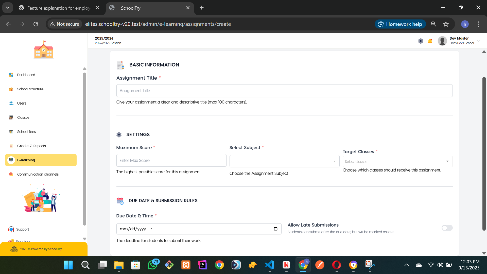 Learning Management System